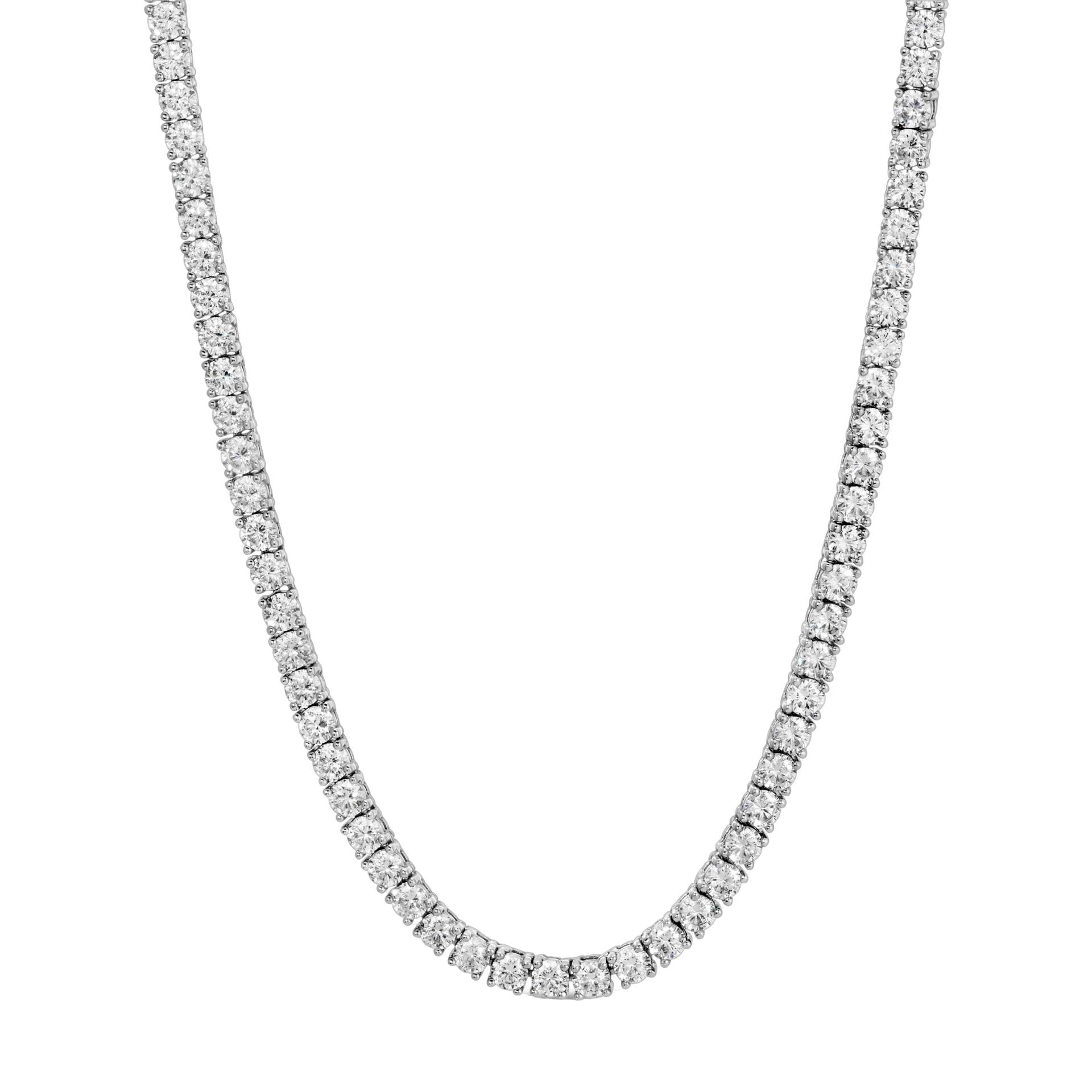 TENNIS NECKLACE - Silver - Zepplin The Label - Necklaces TENNIS NECKLACE - Silver - Zepplin The Label - Necklaces von Zepplin The Label