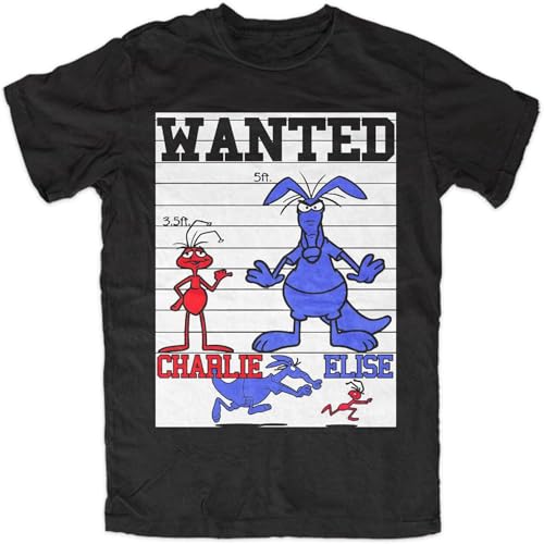 Charlie and Elise T-Shirt Cult Ant Fun Sancho Pancho Old School TV Men T-Shirt XXL Men Black T-Shirt XXL Charlie and Elise T-Shirt Cult Ant Fun Sancho Pancho Old School TV Men T-Shirt XXL Men Black T-Shirt XXL von ZeraPh