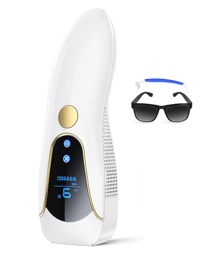Haarentfernungsgerät mit Kühlfunktion, Haarentferner mit 9 Stufen, Enthaarung 600-1200 nm Rotlicht, 999.900 Blitze Hair Removal für Frauen Männer Arm Körper Gesicht Bikinizone Rücken Brust Achsel Haarentfernungsgerät mit Kühlfunktion, Haarentferner mit 9 Stufen, Enthaarung 600-1200 nm Rotlicht, 999.900 Blitze Hair Removal für Frauen Männer Arm Körper Gesicht Bikinizone Rücken Brust Achsel von Zerellia