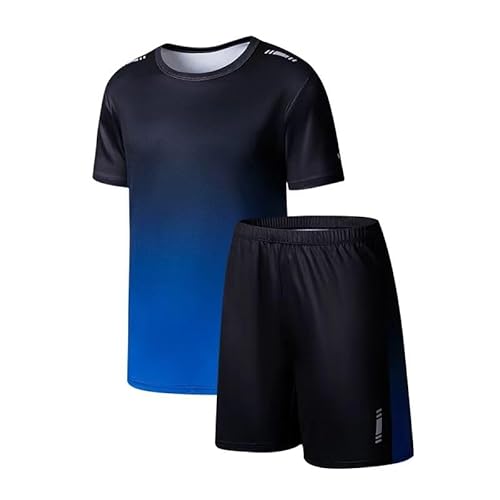 Zerfoogh Jungen Athletische Kurze Sets Kleinkind Schnell trocknende Mesh T-Shirt Shorts Outfits Jugend 5-12 Y Leichte Sport Schule Kleidung von Zerfoogh