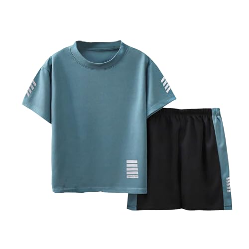 Zerfoogh Jungen Sportbekleidung Set - Sommer Kinderkleidung mit Atmungsaktivem T-Shirt & Shorts für Jungen 3-10 Jahre von Zerfoogh