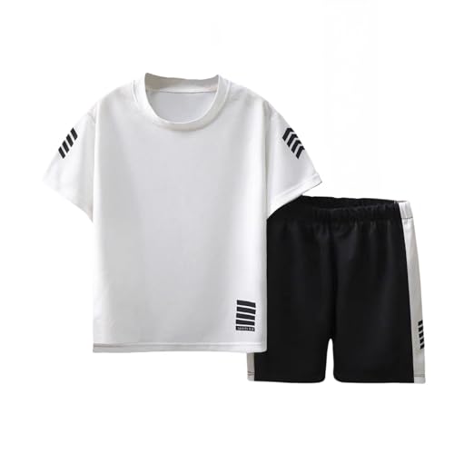 Zerfoogh Toddler Boys Clothes Mesh Athletic Summer Short Sleeve T-Shirt und Shorts Kids Outfit Set 3-10 Jahr von Zerfoogh