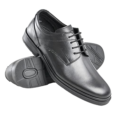 Elegante Schuhe | Freizeitschuhe aus Leder für Herren | Schuhe für Herren | Stilvolle Lederschuhe für Herren | Elegante Schuhe | Farbe Schwarz Größe 43 von Zerimar