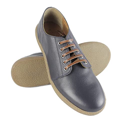 Zerimar Freizeitschuhe Leder | Sportschuhe für Herren aus Leder | Schnürschuhe | Farbe Marineblau | Größe 42 von Zerimar