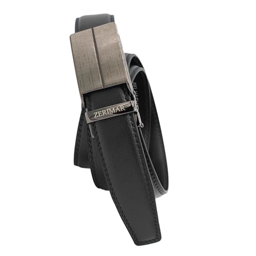 Zerimar Herren Gürtel | Ledergürtel aus Echtem Rindsleder | 31mm Breit | Automatische Trinquettschnalle | Verstellbar | Handgefertigt von Zerimar