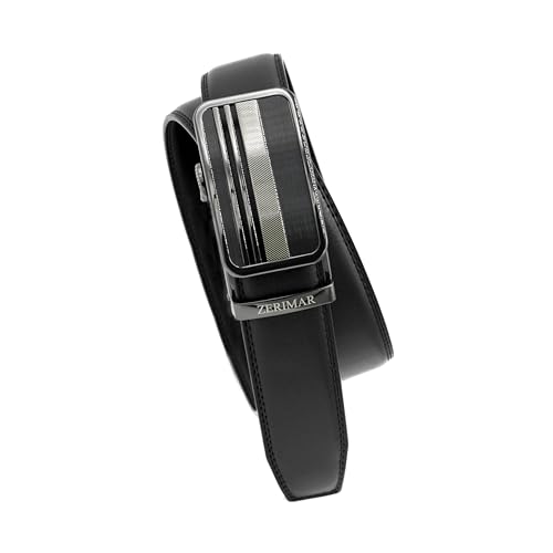 Zerimar Herren Gürtel | Ledergürtel aus Echtem Rindsleder | 35mm Breit | Automatische Trinquettschnalle | Verstellbar | Handgefertigt von Zerimar