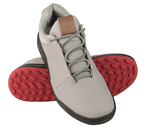 Zerimar Herren Hausschuhe | Golf-Lederschuhe | Golfschuhe für Herren | Herren Leder Sportschuhe | Farbe: Grau Größe 42 von Zerimar