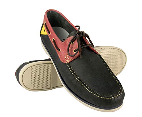 Zerimar Herren Leder Freizeitschuhe | Elegante nautische Männer Plus Größen | Leichte Seeschuhe | Herren Sommerschuhe | Nautisches klassisches Leder | Größen 47-50 von Zerimar