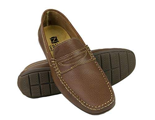 Zerimar Herren Loafer Naturleder | Loafer in großen Größen | Freizeitschuhe für Herren | Sommerloafer für Herren | Ledermokassins | Lederfarbe Größe 47 von Zerimar