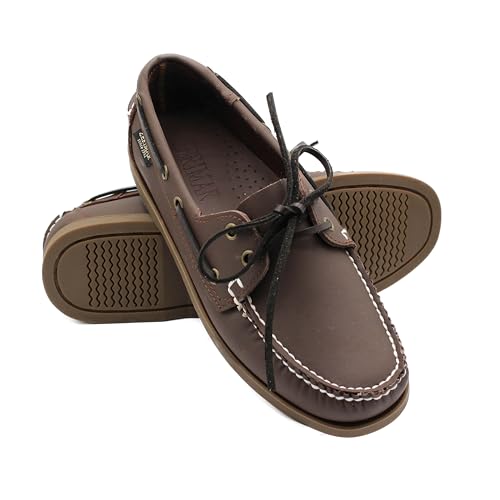Zerimar Herren-Nautik-Mokassin aus Echtem Leder, Eleganter und Leichter Freizeitschuh für den Täglichen oder Formellen Gebrauch, Moderner und Bequemer Schuh, Farbe Braun, Größe 41. von Zerimar