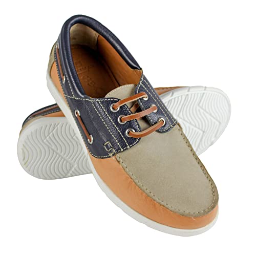 Zerimar Herren Sommer Loafers | Herren Leder Mokassins | Herren Nautic Schuhe | Herren Mokassins Schuhe | Farbe Mehrfarbig | Größe 42 von Zerimar