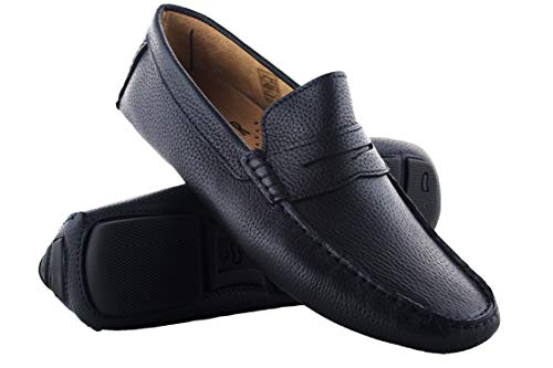 Zerimar Mokassins für Herren | Mokassins Herren Leder | Schuhe Mokassin Herren | Herren Klasische Mokassins | Loafers Mokassins | Loafers Mokassins Herren | Farbe Blau | Größe 42 von Zerimar