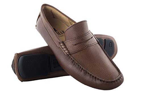 Zerimar Mokassins für Herren | Mokassins Herren Leder | Schuhe Mokassin Herren | Herren Klasische Mokassins | Loafers Mokassins | Loafers Mokassins Herren | Farbe Braun | Größe 42 von Zerimar