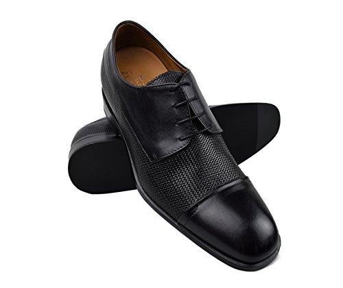 Zerimar Schuhe für Männer Erhöhen Sie 7 cm | Herrenschuhe mit Erhöhungen | Schuhe die ihre Höhe erhöhen | Farbe Schwarz Größe 42 von Zerimar
