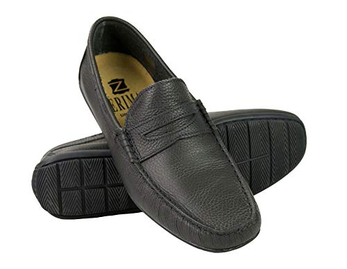 Zerimar Segelschuhe Herren Leder | Halbschuhe Herren Leder | Mokassin Herren Leder | Bootschuhe Herren | Segelschuhe Herren Wasserdicht | Farbe Marineblau | Größe 44 von Zerimar