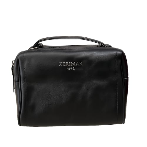 Zerimar Umhängetasche aus echtem Leder | Umhängetasche für Damen | lässige Umhängetasche | Maße 18 x 11 x 22 cm, Schwarz von Zerimar