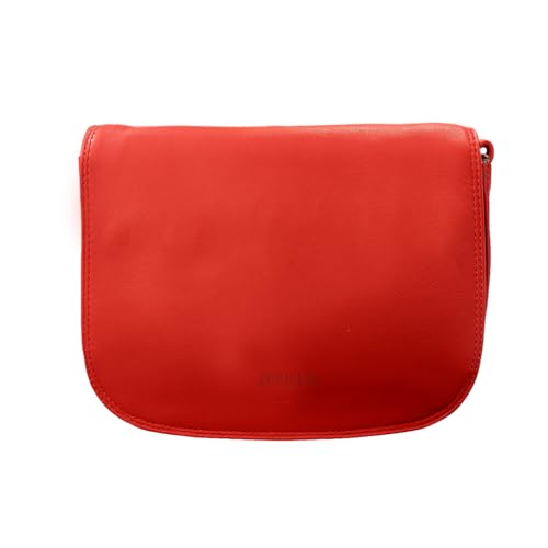 Zerimar Umhängetasche aus echtem Leder | Umhängetasche für Damen | lässige Umhängetasche | Maße 20 x 8 x 25 cm, rot von Zerimar
