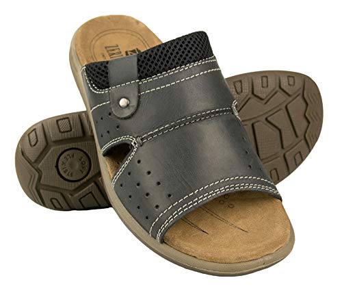 Zerimar pantoletten herren - sandalen herren - Sandalen Wandern - Badeschuhe herren - Hausschuhe herren - schlappen herren - Komfortable und strapazierfähige herren pantoletten Farbe Blue M Talla 44 von Zerimar