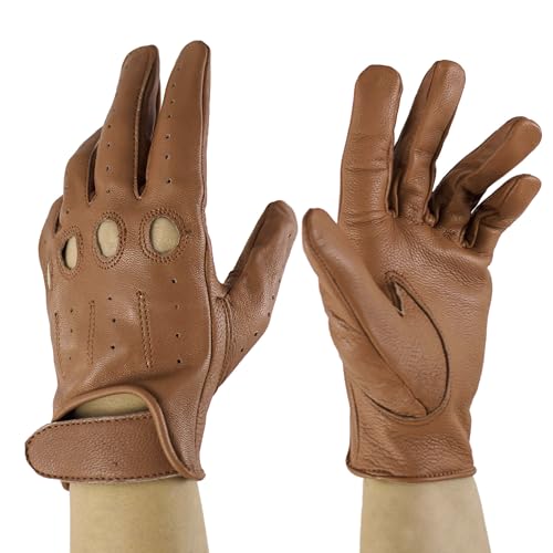 Zerimar reithandschuhe damen - Perforierte Fahrhandschuhe mit atmenden Fingerknöchel Löchern Handschuhe Weiche Leder Damen - Handschuhe Damen Leder - Ideal für Outdoor - Farbe Beige - Größe 7M Zerimar reithandschuhe damen - Perforierte Fahrhandschuhe mit atmenden Fingerknöchel Löchern Handschuhe Weiche Leder Damen - Handschuhe Damen Leder - Ideal für Outdoor - Farbe Beige - Größe 7M von Zerimar