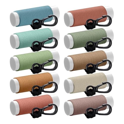 Zernblend 10 Pack Lippenbalsam-Halter Schlüsselanhänger, Kompakte Lippenstifthalter, Geschenke für Frauen von Zernblend