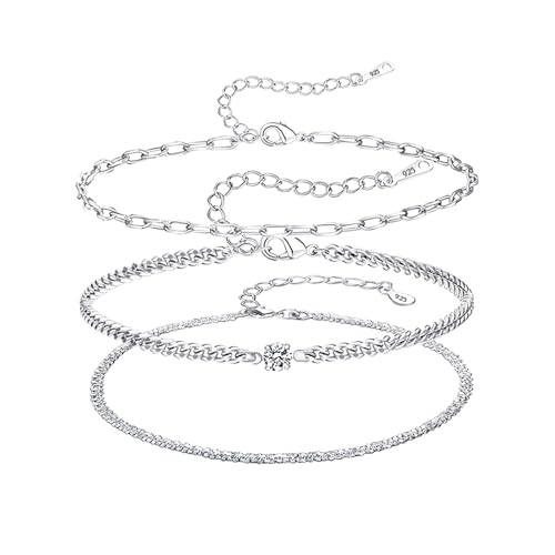 Zernblend 3 Stück Stapelbares S925 Armband, Armband Gold, Schmuck von Zernblend