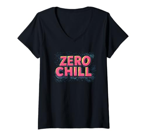 Damen Red Zero Chill Speech Kostüm T-Shirt mit V-Ausschnitt Damen Red Zero Chill Speech Kostüm T-Shirt mit V-Ausschnitt von Zero Chill Outfit