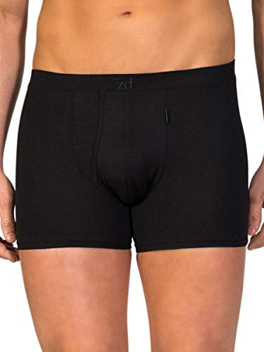 ZD Zero Defects | Offener Boxer aus Bio-Sojagarn | Atmungsaktiv und weich | Größe: 3XL - Farbe: Schwarz von ZD ZERO DEFECTS