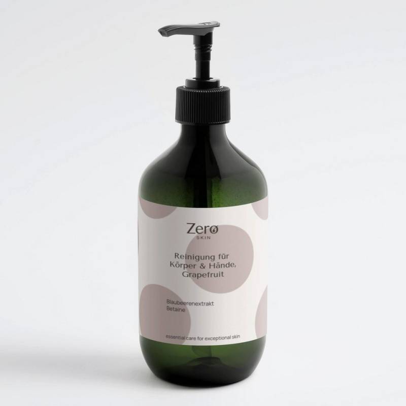 Zero Skin Duschgel Reinigung für Hände & Körper, Grapefruit - 490 ml von Zero Skin