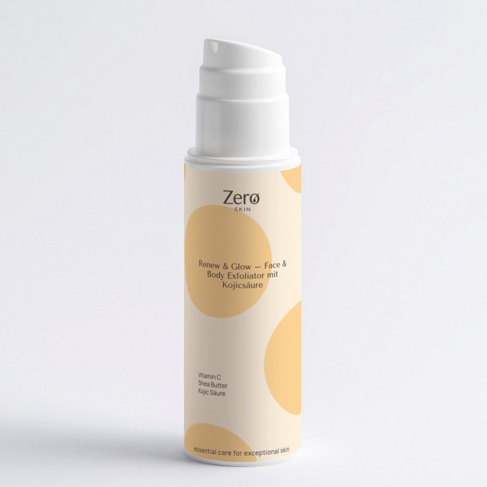 Zero Skin Gesichtspeeling Renew & Glow - Face & Body Exfoliator mit Kojicsäure - 150 ml von Zero Skin