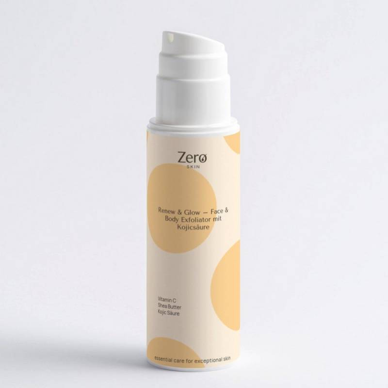 Zero Skin Gesichtspeeling Renew & Glow - Face & Body Exfoliator mit Kojicsäure - 150 ml von Zero Skin