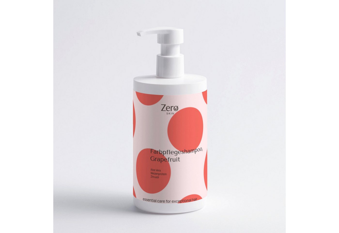 Zero Skin Haarshampoo Farbpflegeshampoo, Grapefruit - 400 ml, Vegan & nachhaltig von Zero Skin