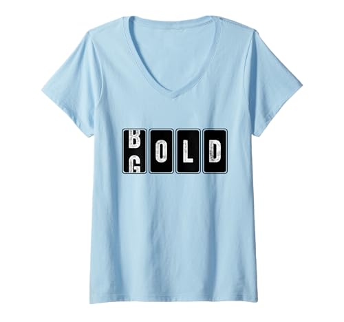 Damen Bold Gold Kilometerzähler Cool Lustig Motivation Unternehmer T-Shirt mit V-Ausschnitt Damen Bold Gold Kilometerzähler Cool Lustig Motivation Unternehmer T-Shirt mit V-Ausschnitt von Zero to Legacy