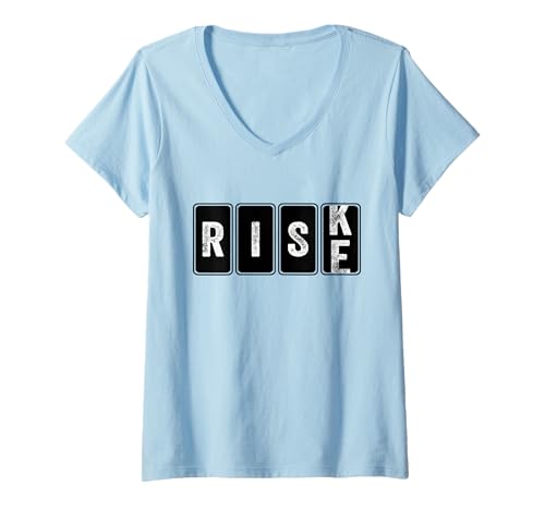 Damen Risk Rise Kilometerzähler Cool Lustig Motivation Unternehmer T-Shirt mit V-Ausschnitt Damen Risk Rise Kilometerzähler Cool Lustig Motivation Unternehmer T-Shirt mit V-Ausschnitt von Zero to Legacy