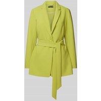 Zero Blazer mit Bindegürtel in Neon Gruen, Größe 42 von Zero