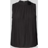 Zero Bluse mit Plisseefalten in Black, Größe 34 von Zero