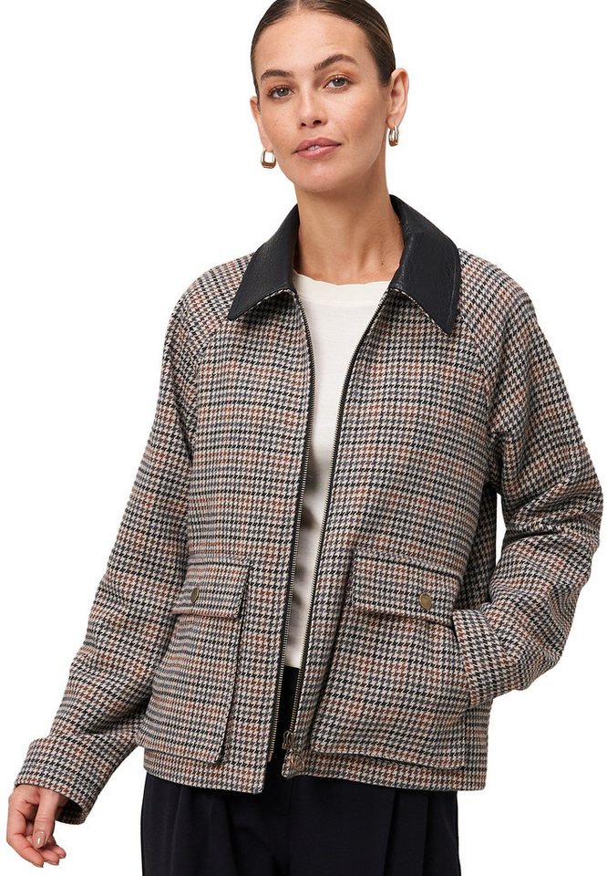 Zero Fieldjacket Damen Jacke kariert mit Klappentaschen von Zero
