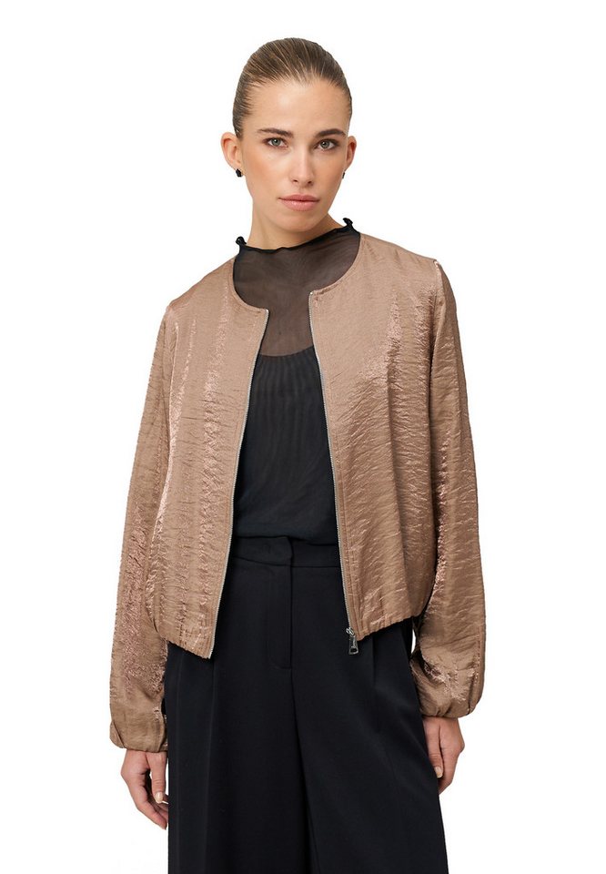 Zero Jackenblazer Damen Jacke mit Knittereffekt drapiert /gerafft von Zero
