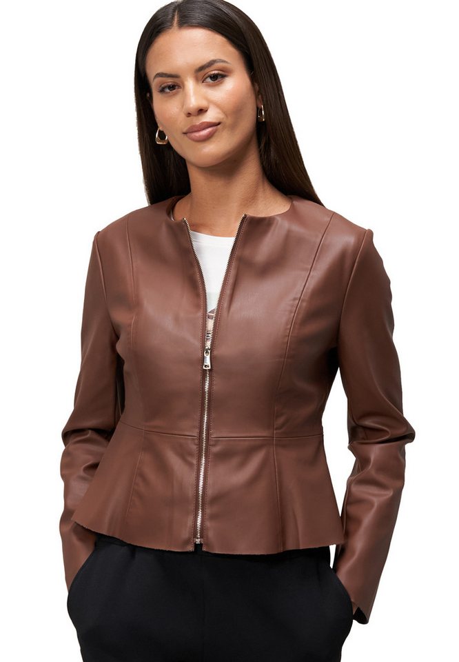 Zero Jackenblazer zero Blazer-Jacke in Lederoptik weiteres Detail Zero Jackenblazer zero Blazer-Jacke in Lederoptik weiteres Detail von Zero