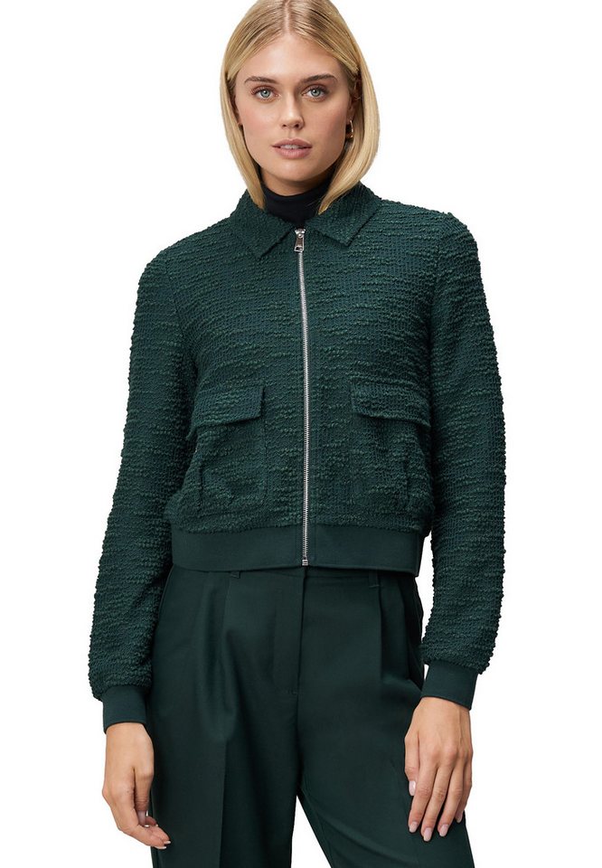 Zero Jackenblazer Damen Bouclè -Jacke mit Reißverschluss weiteres Detail von Zero