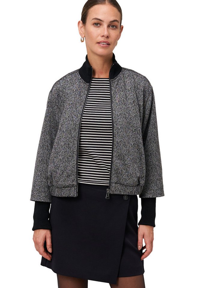 Zero Jackenblazer Damen Jacke Fischgrät mit Stehkragen weiteres Detail von Zero