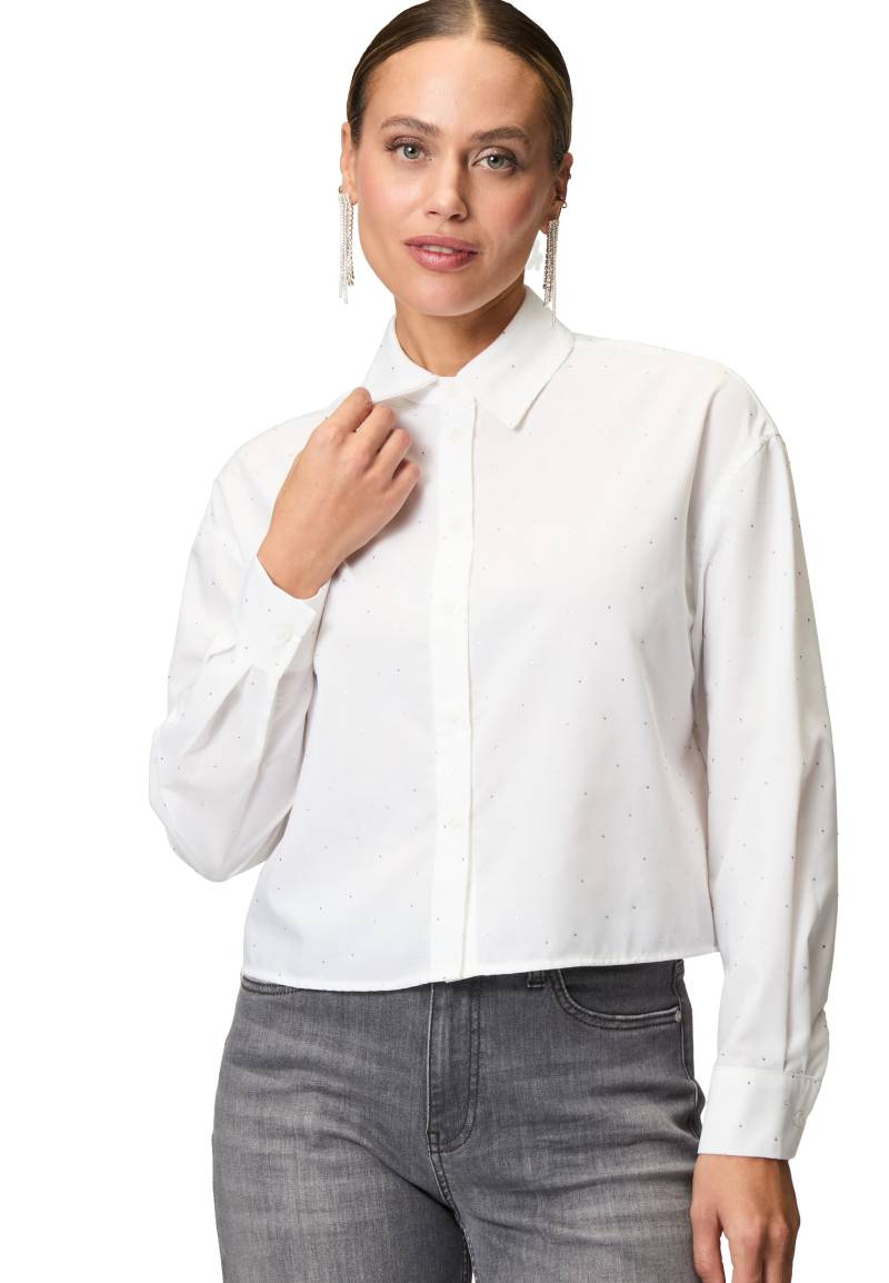 Zero Klassische Bluse "zero Damen Bluse mit Strasssteinen" von Zero