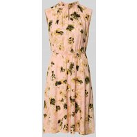 Zero Knielanges Kleid aus Viskose mit Schlüsselloch-Ausschnitt in Hellrosa, Größe 44 Zero Knielanges Kleid aus Viskose mit Schlüsselloch-Ausschnitt in Hellrosa, Größe 44 von Zero