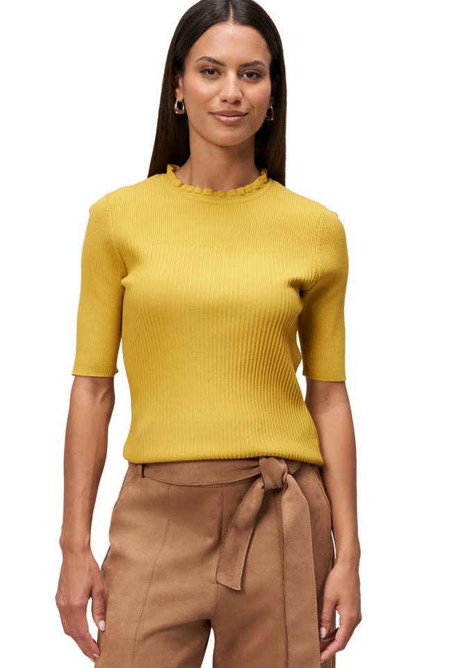 Zero Kurzarmshirt Damen kurzarm mit Rüschenkante (1-tlg) weiteres Detail von Zero