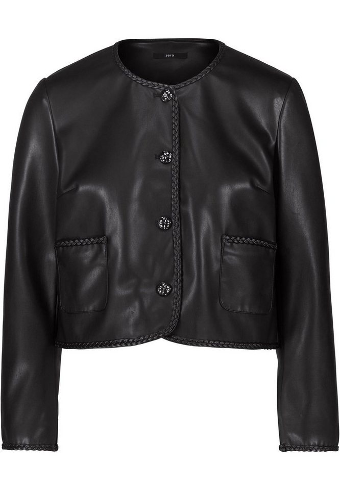 Zero Lederimitat-Blazer von Zero