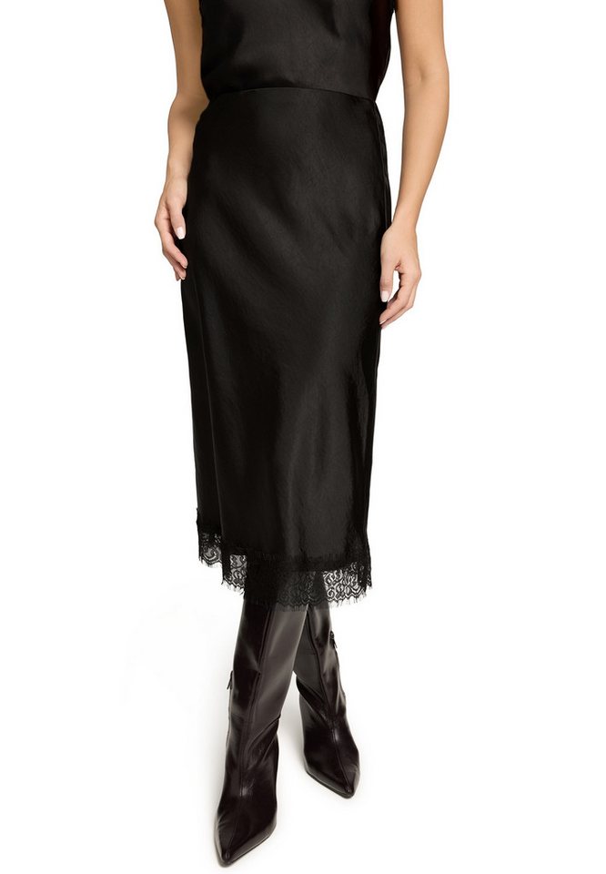 Zero Maxirock Damen mit Spitze Stickerei von Zero