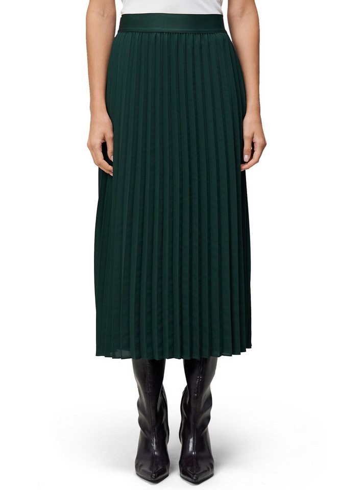 Zero Maxirock Damen Faltenrock mit elastischem Bund Falten von Zero