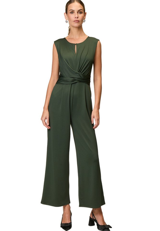 Zero Overall Damen Jersey-Jumpsuit mit weitem Bein (1-tlg) drapiert /gerafft von Zero