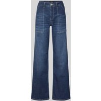 Zero Relaxed Fit Jeans mit verdecktem Zip-Fly in Dunkelblau, Größe 38 von Zero