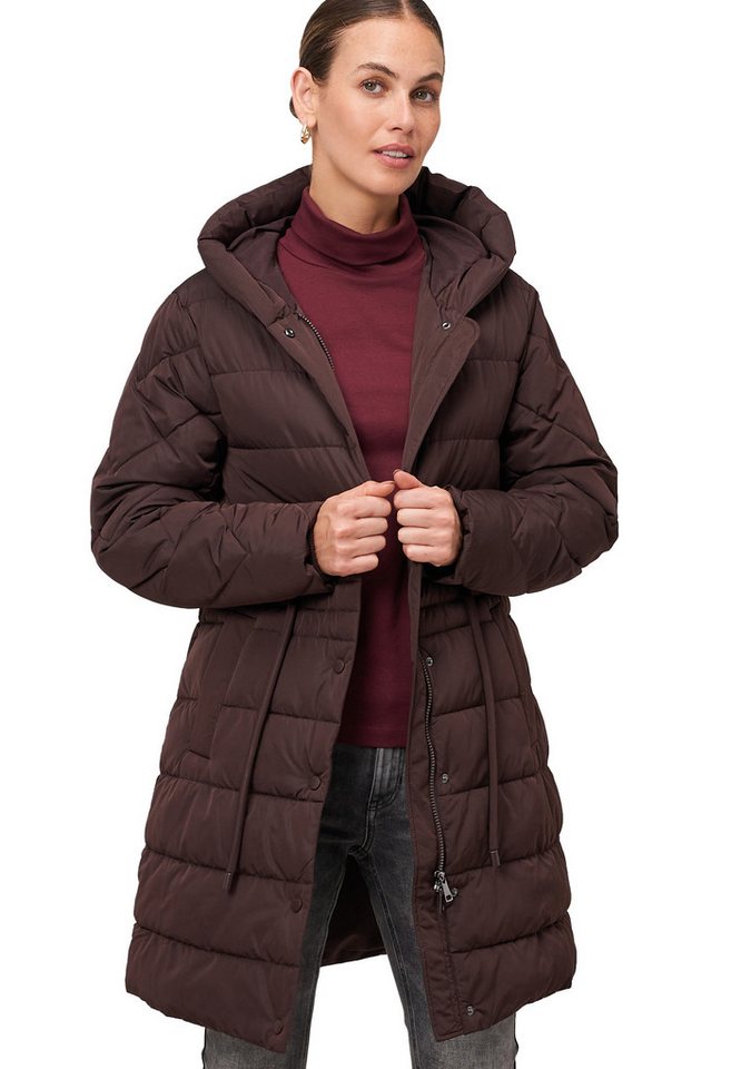 Zero Steppmantel Damen Steppmantel mit Knopfleiste von Zero