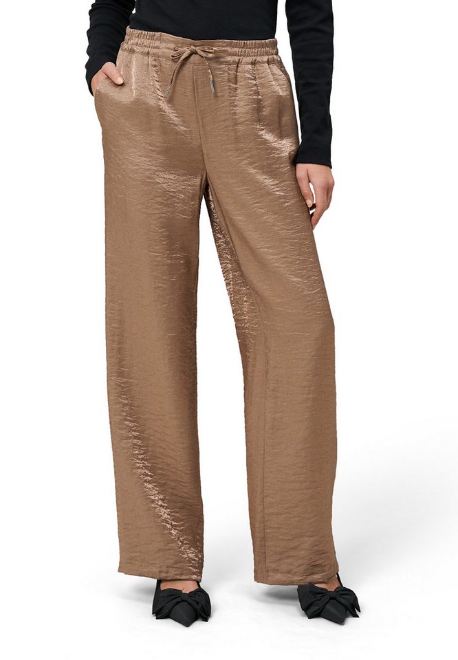 Zero Stoffhose Damen Hose mit Knittereffekt 30 Inch Bindedetail von Zero